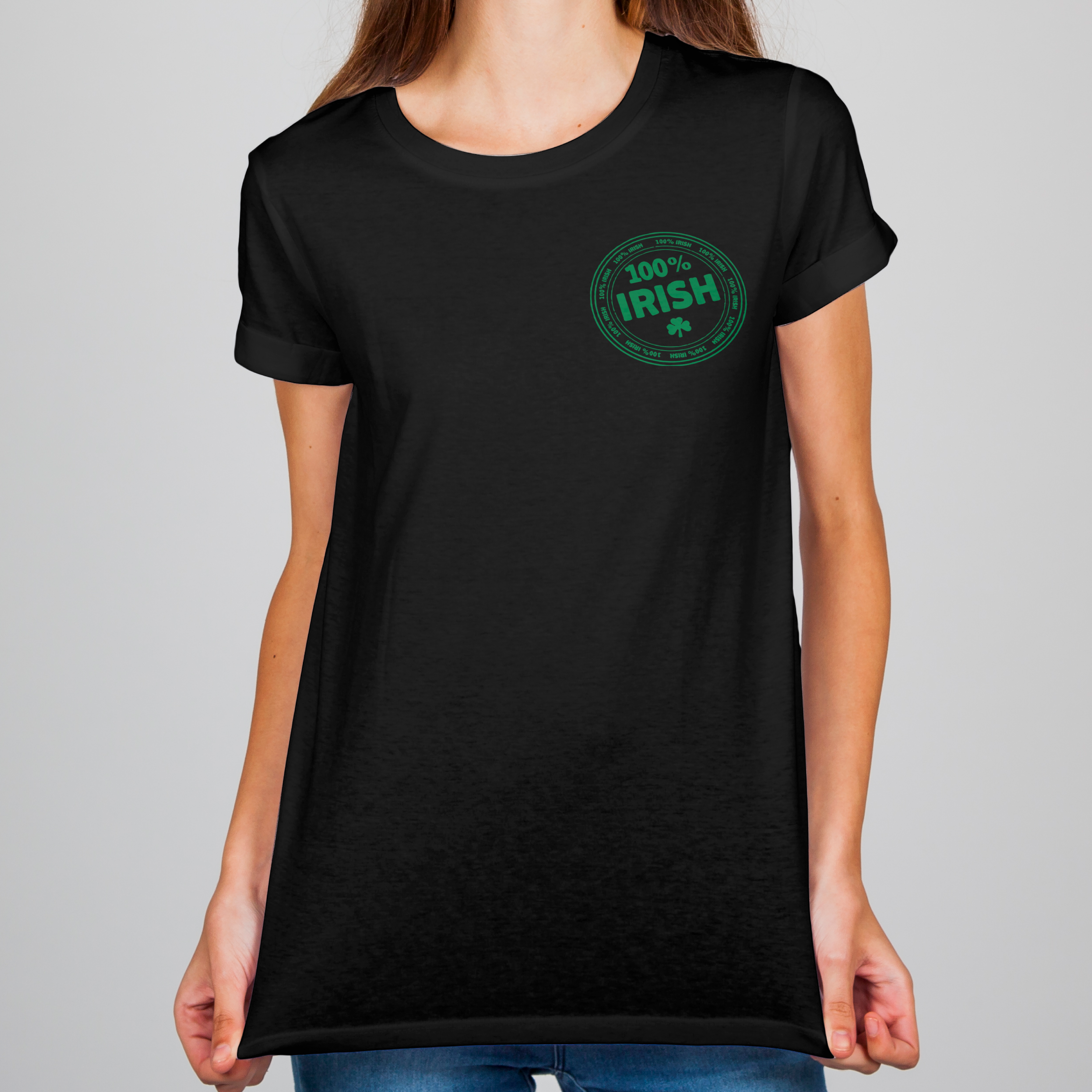100% Irish - Stamp Badge Tee