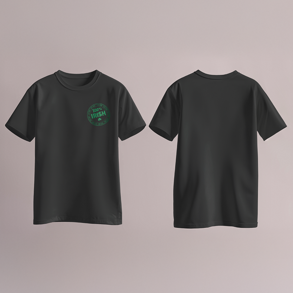 100% Irish - Stamp Badge Tee