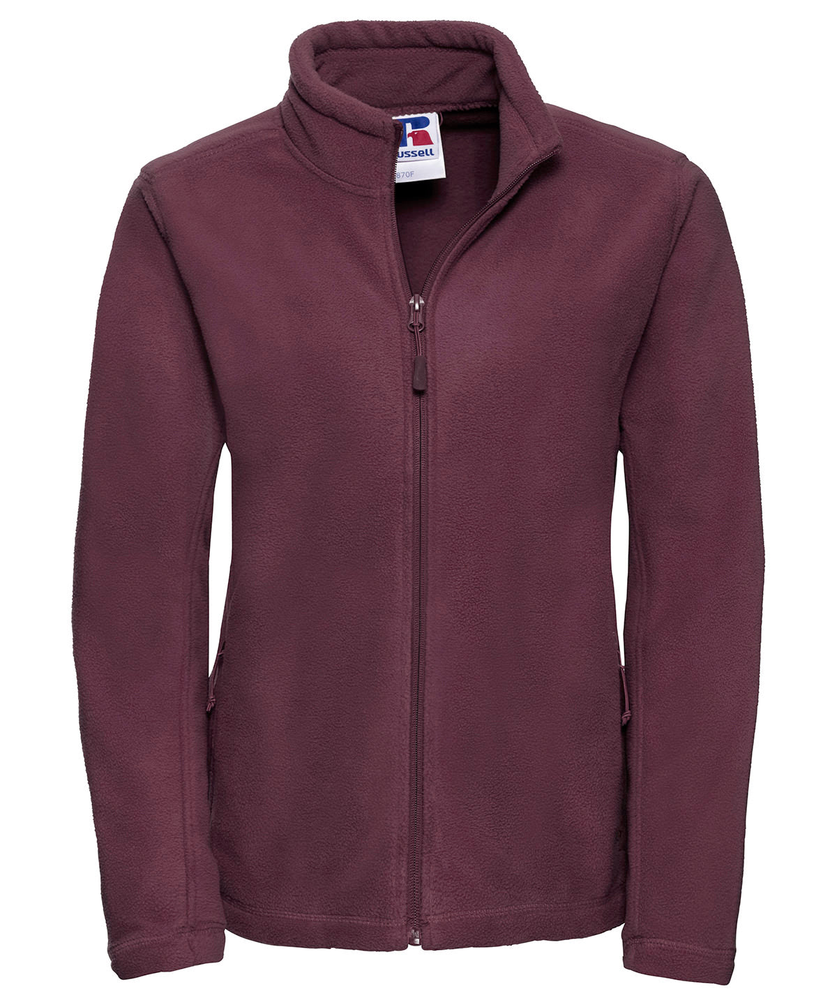 Russell Athletic Women's Full-zip Outdoor Fleece - Burgundy