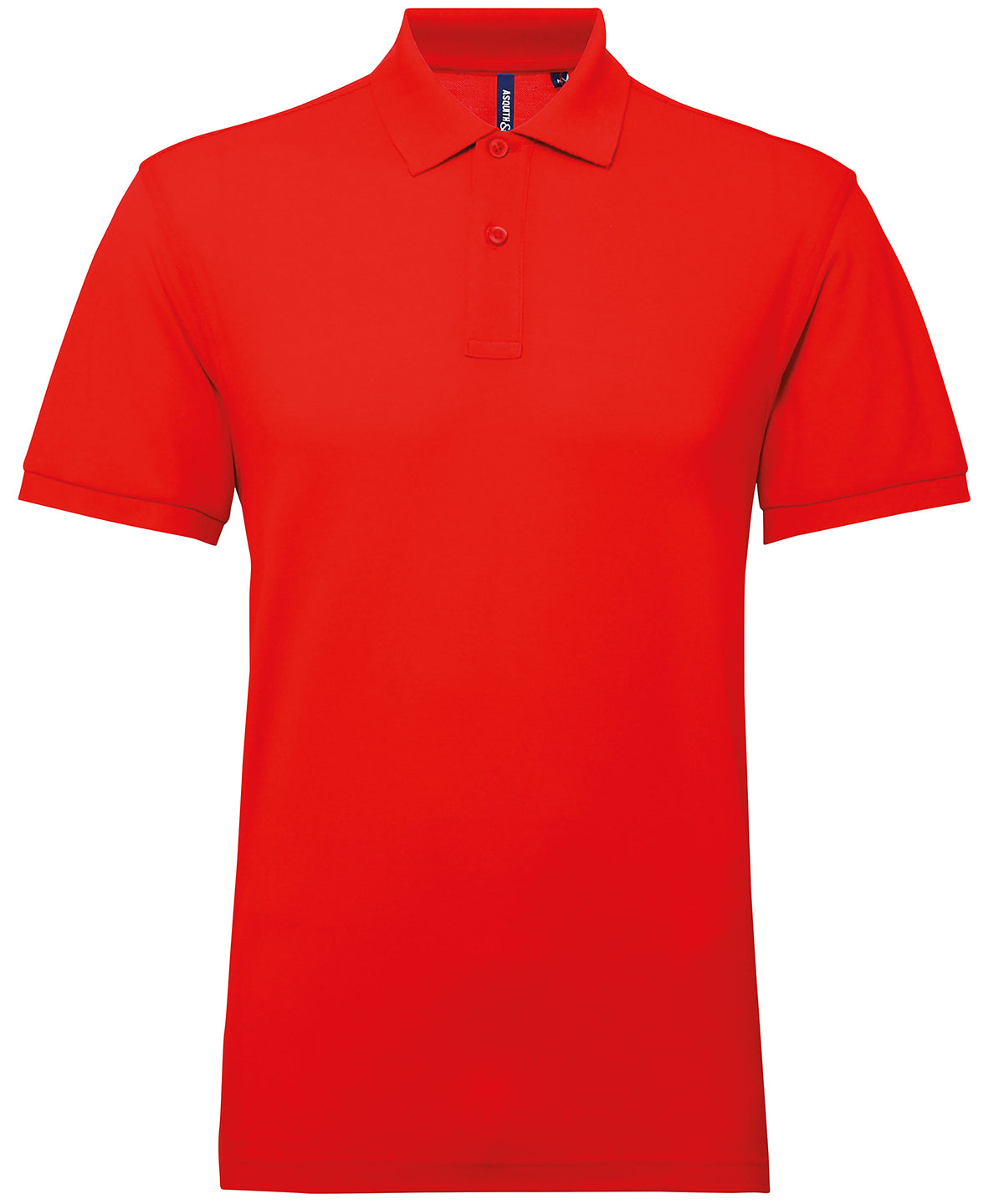Asquith & Fox Men’s Polycotton Blend Polo - Cherry Red