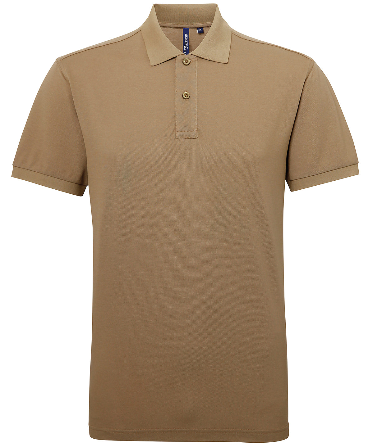 Asquith & Fox Men’s Polycotton Blend Polo - Khaki