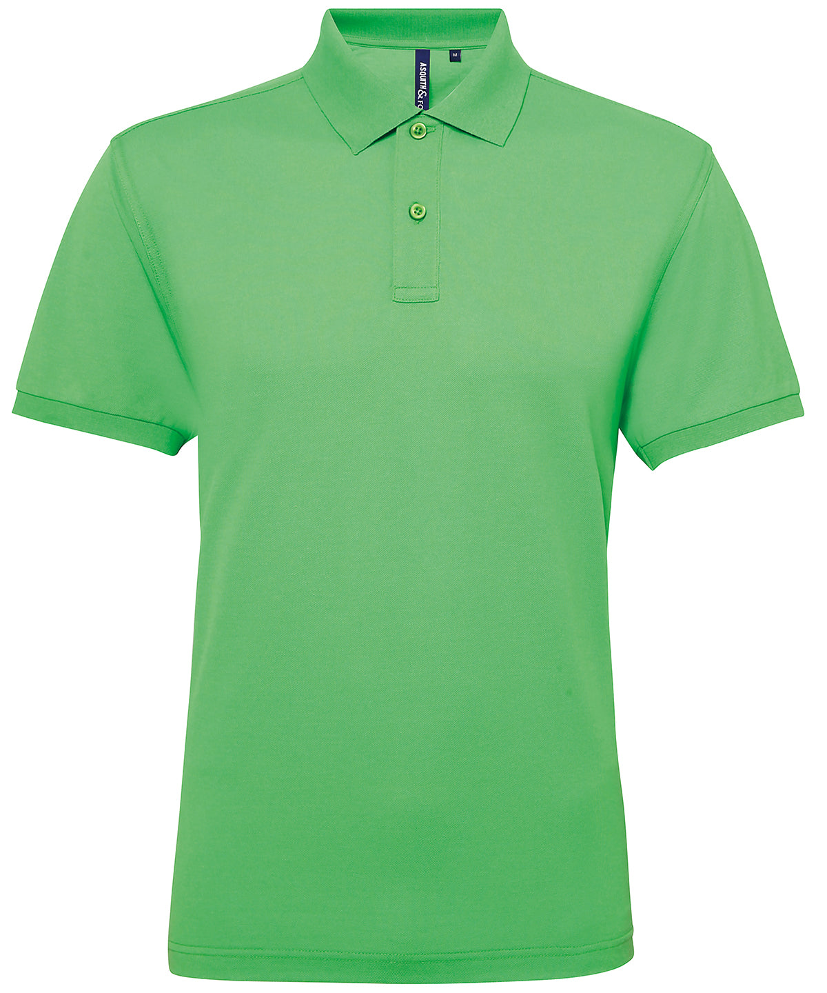 Asquith & Fox Men’s Polycotton Blend Polo - Lime