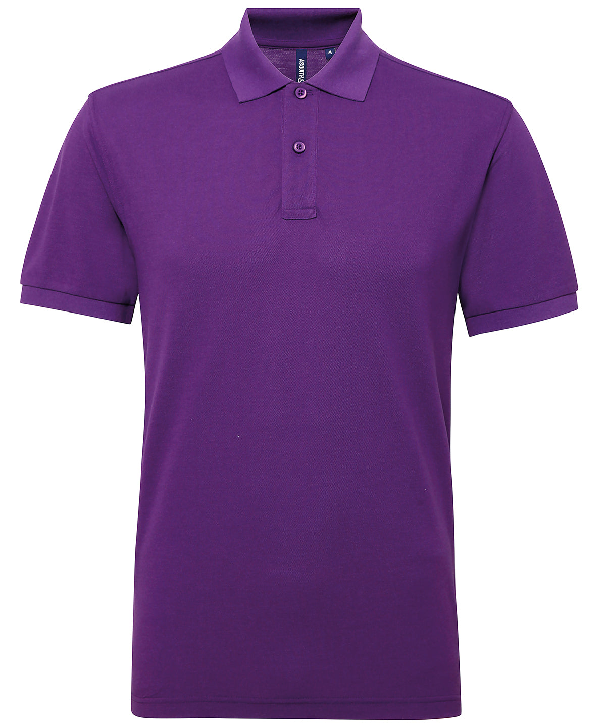 Asquith & Fox Men’s Polycotton Blend Polo - Purple
