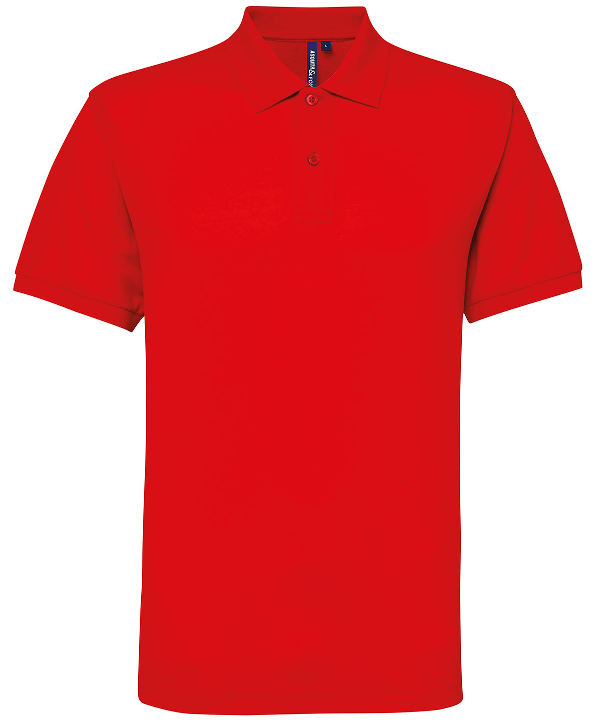 Asquith & Fox Men’s Polycotton Blend Polo - Red