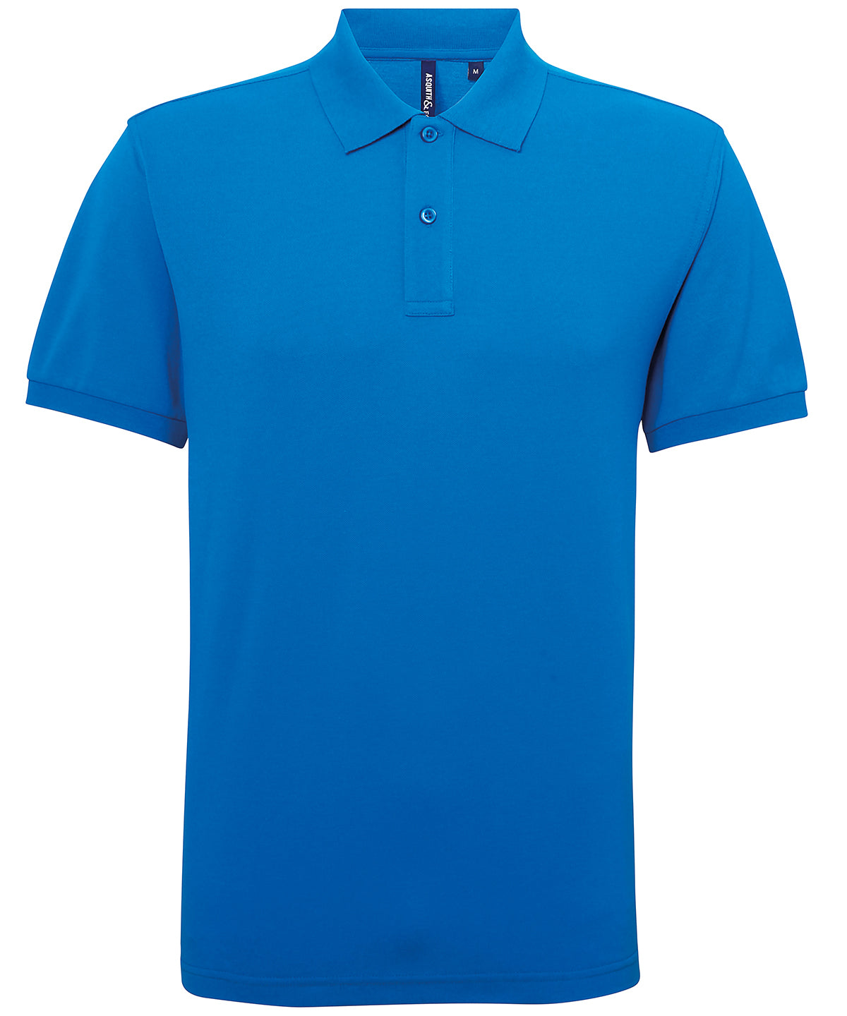 Asquith & Fox Men’s Polycotton Blend Polo - Sapphire