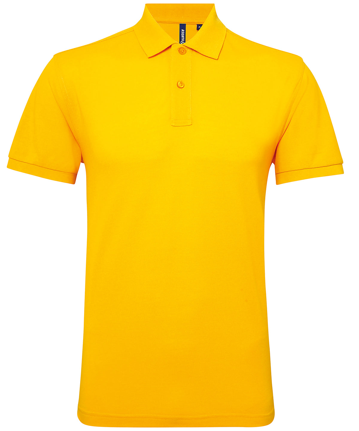 Asquith & Fox Men’s Polycotton Blend Polo - Sunflower