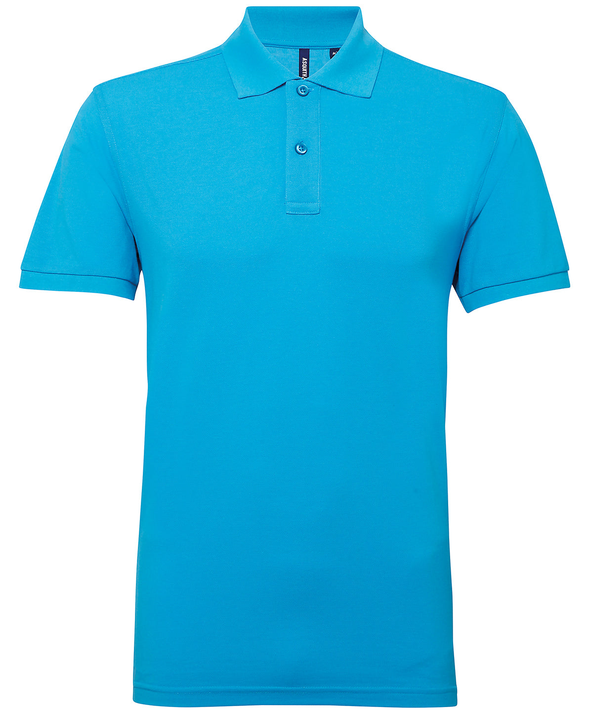 Asquith & Fox Men’s Polycotton Blend Polo - Turquoise