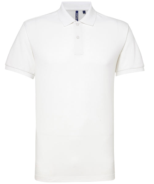 Asquith & Fox Men’s Polycotton Blend Polo - White