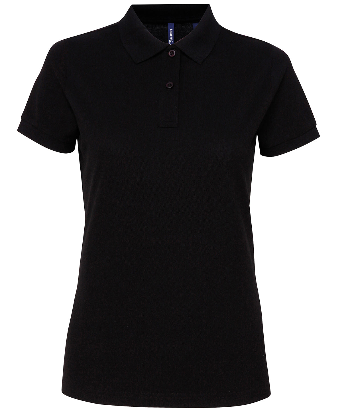 Asquith & Fox Women’s Polycotton Blend Polo - Black
