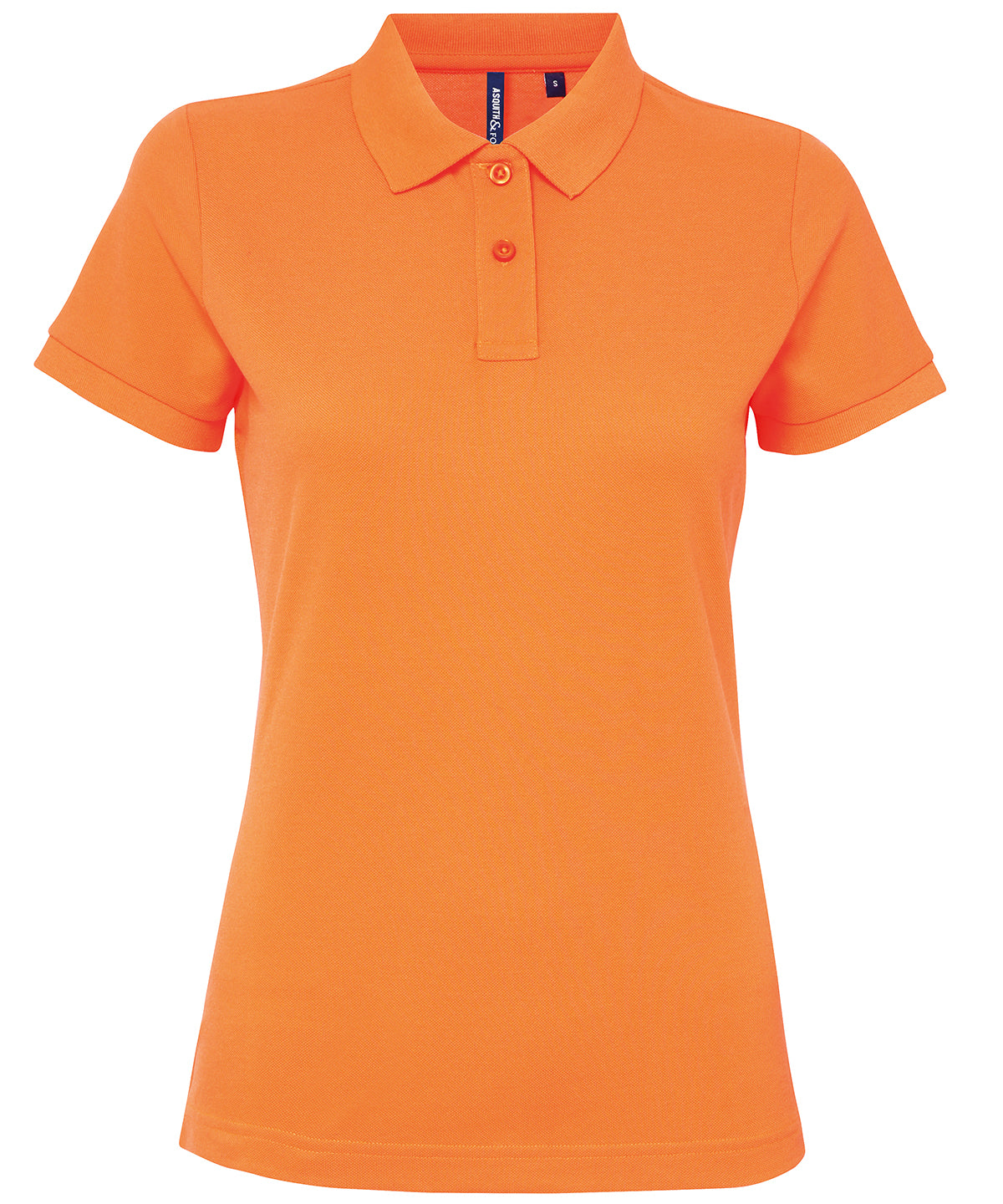 Asquith & Fox Women’s Polycotton Blend Polo - Neon Orange