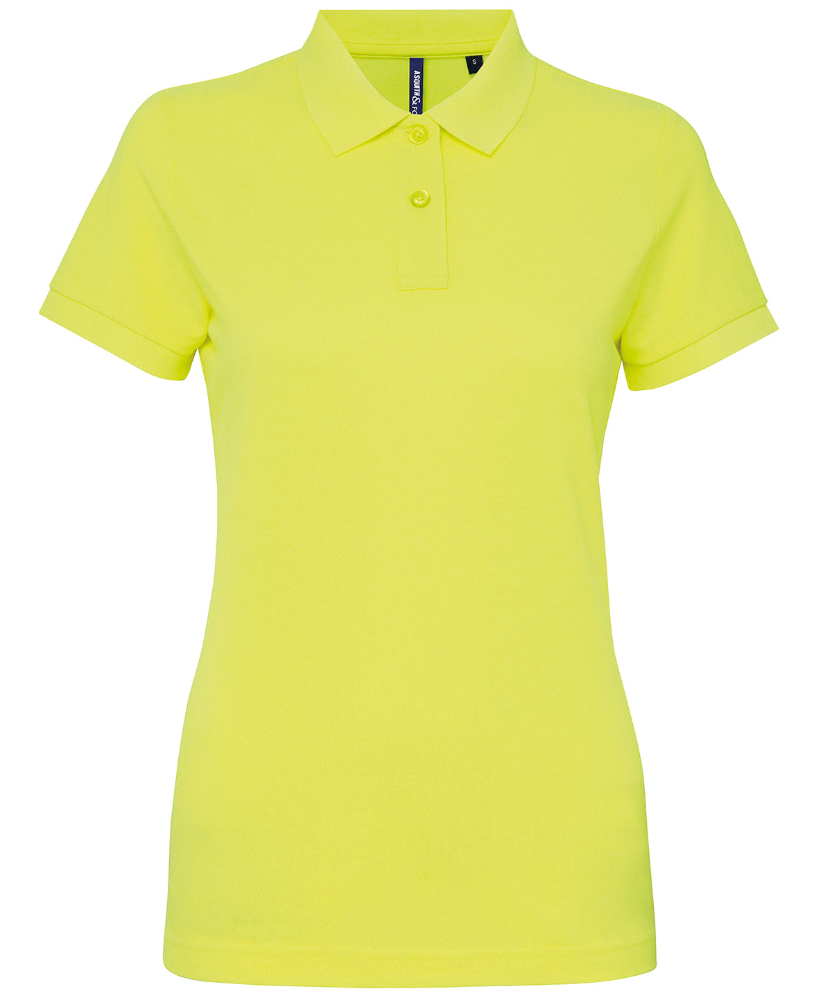 Asquith & Fox Women’s Polycotton Blend Polo - Neon Yellow