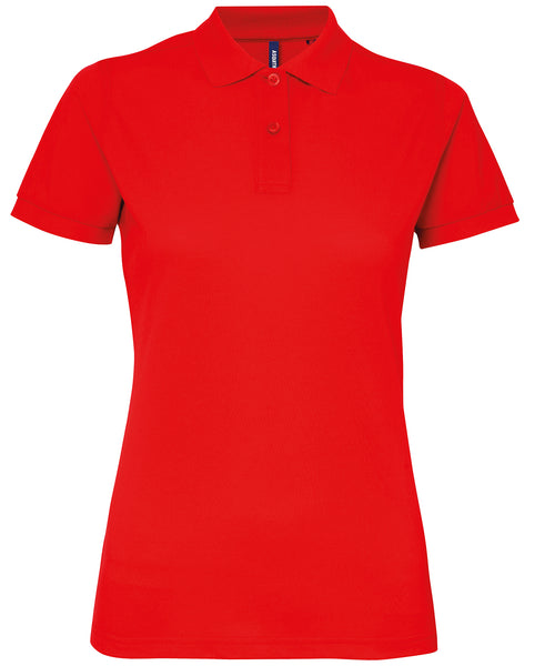 Asquith & Fox Women’s Polycotton Blend Polo - Red