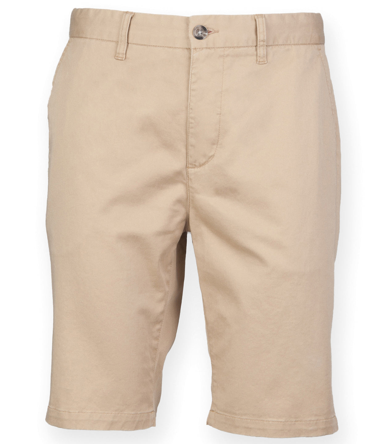 Front Row Stretch Chino Shorts - Stone
