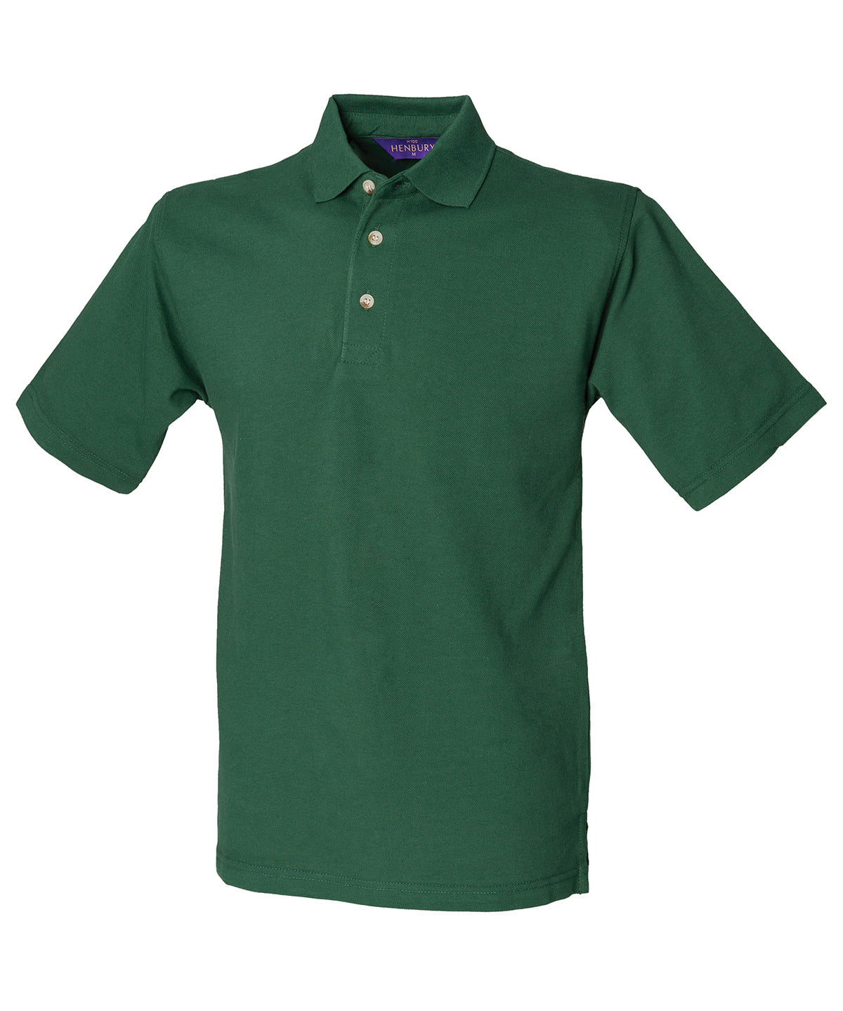 Henbury Classic Cotton Piqué Polo With Stand-up Collar - Bottle
