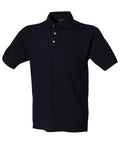 Henbury Classic Cotton Piqué Polo With Stand-up Collar - Navy