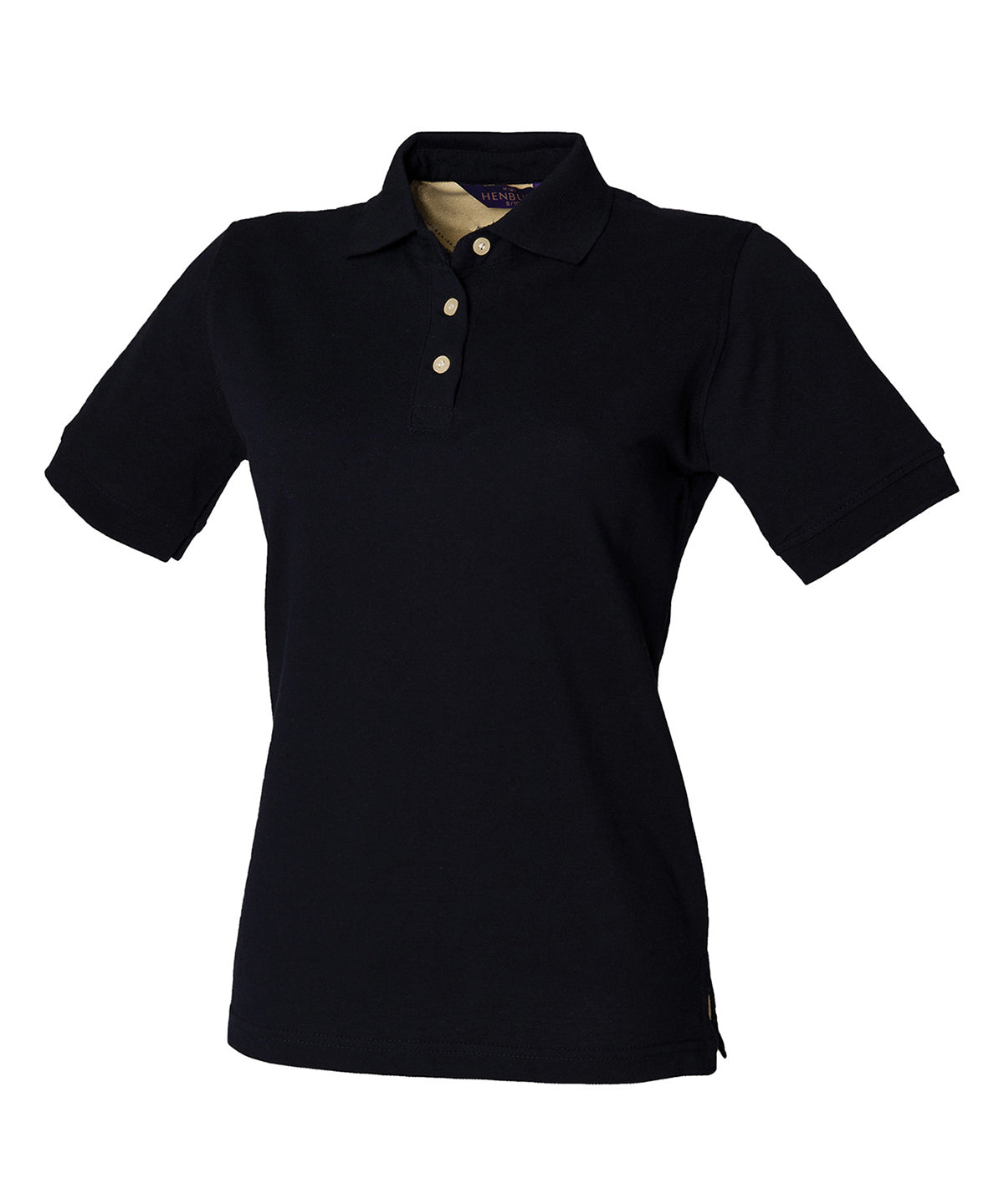 Henbury Women's Classic Cotton Piqué Polo Shirt - Navy