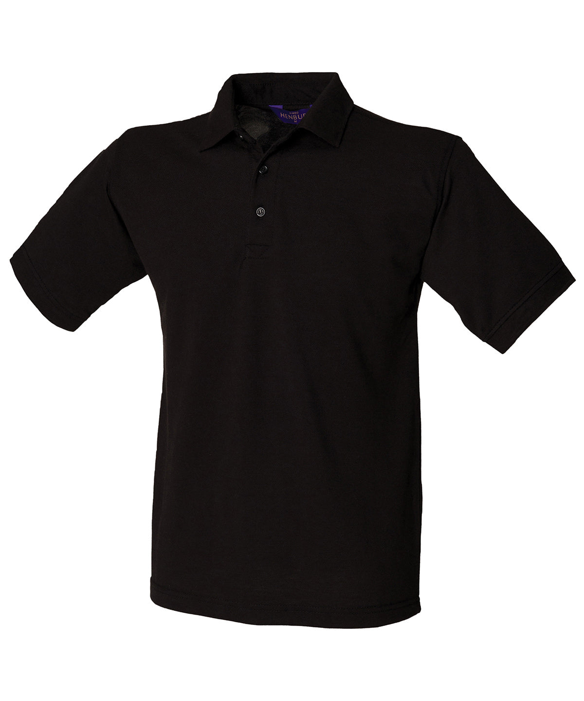 Henbury 65/35 Classic Piqué Polo Shirt - Black