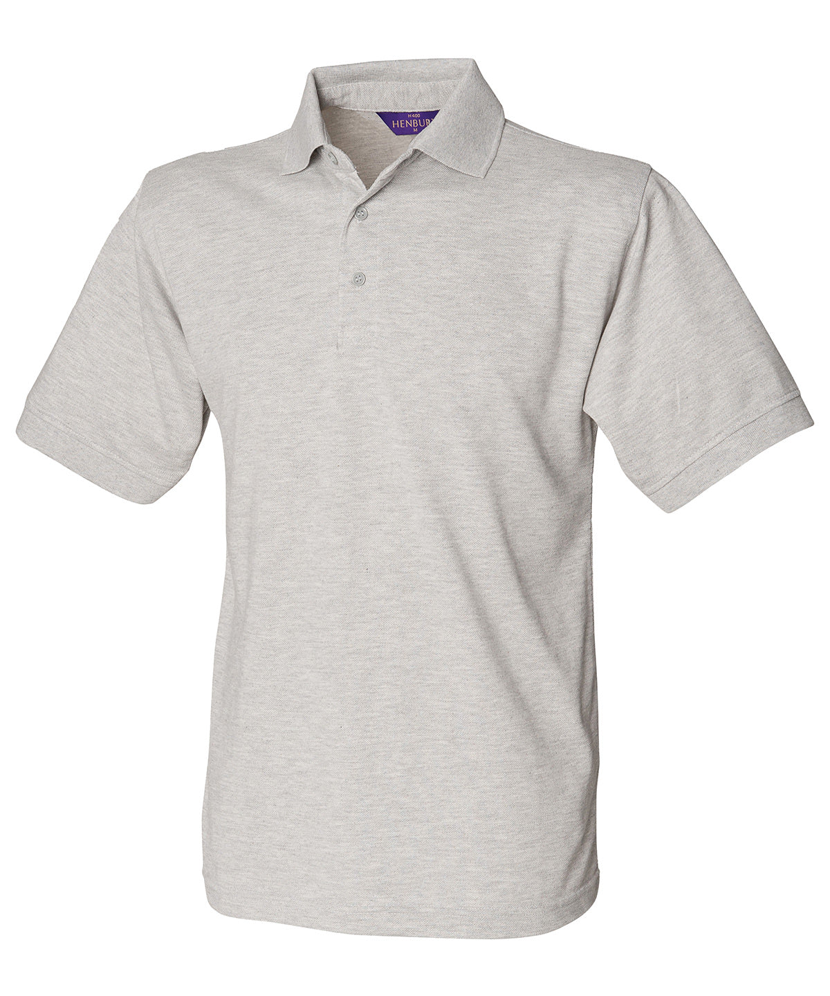 Henbury 65/35 Classic Piqué Polo Shirt - Heather Grey