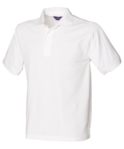 Henbury 65/35 Classic Piqué Polo Shirt - White