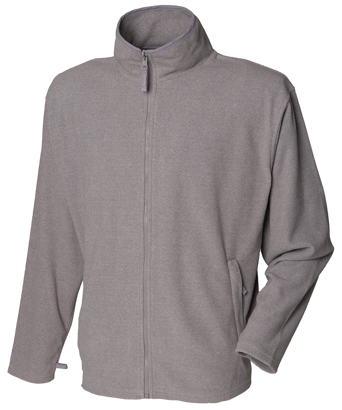 Henbury Microfleece Jacket - Heather Grey