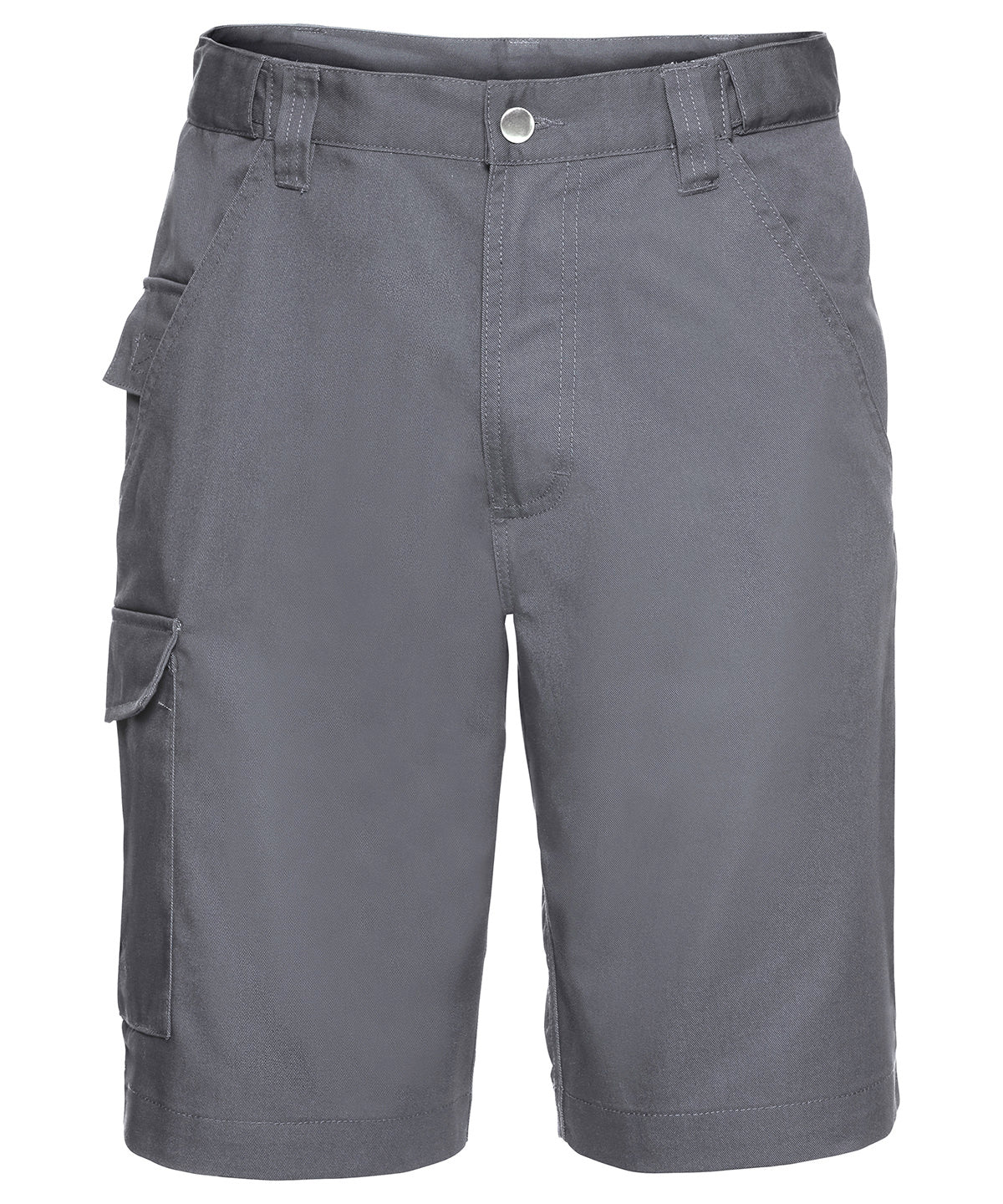 Russell Athletic Polycotton Twill Workwear Shorts - Convoy Grey