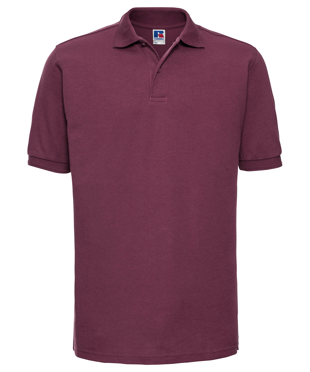 Russell Athletic Hard-wearing 60°C Wash Polo - Burgundy