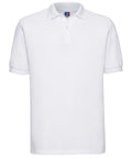 Russell Athletic Hard-wearing 60°C Wash Polo - White