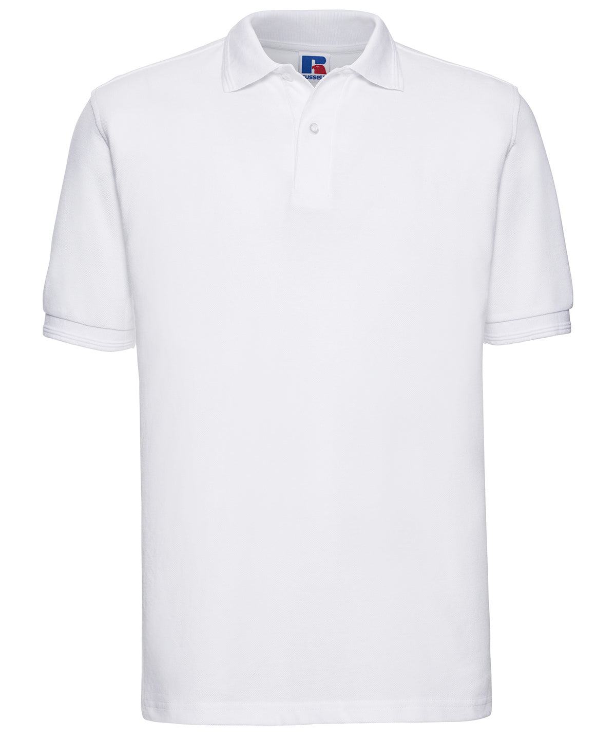 Russell Athletic Hard-wearing 60°C Wash Polo - White
