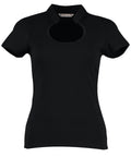 Kustom Kit Women's Corporate Top Keyhole Neck (regular Fit) - Black