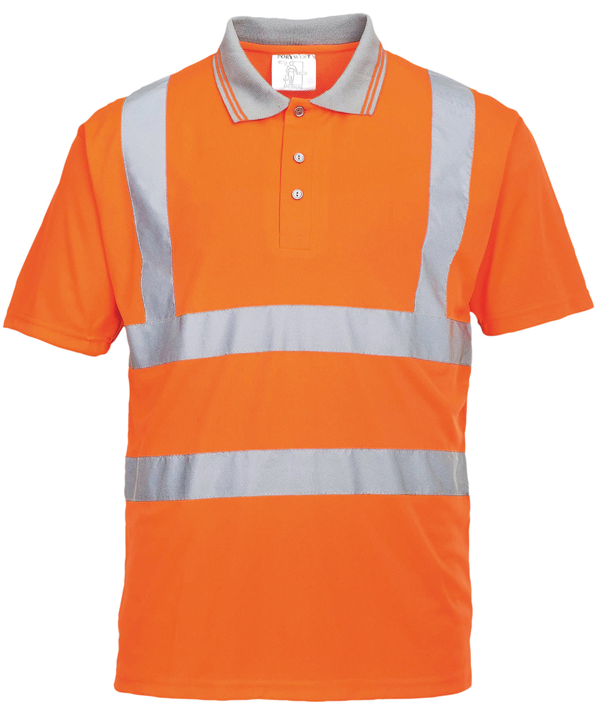 Portwest Hi-vis Short Sleeved Polo (S477/RT22) - Orange