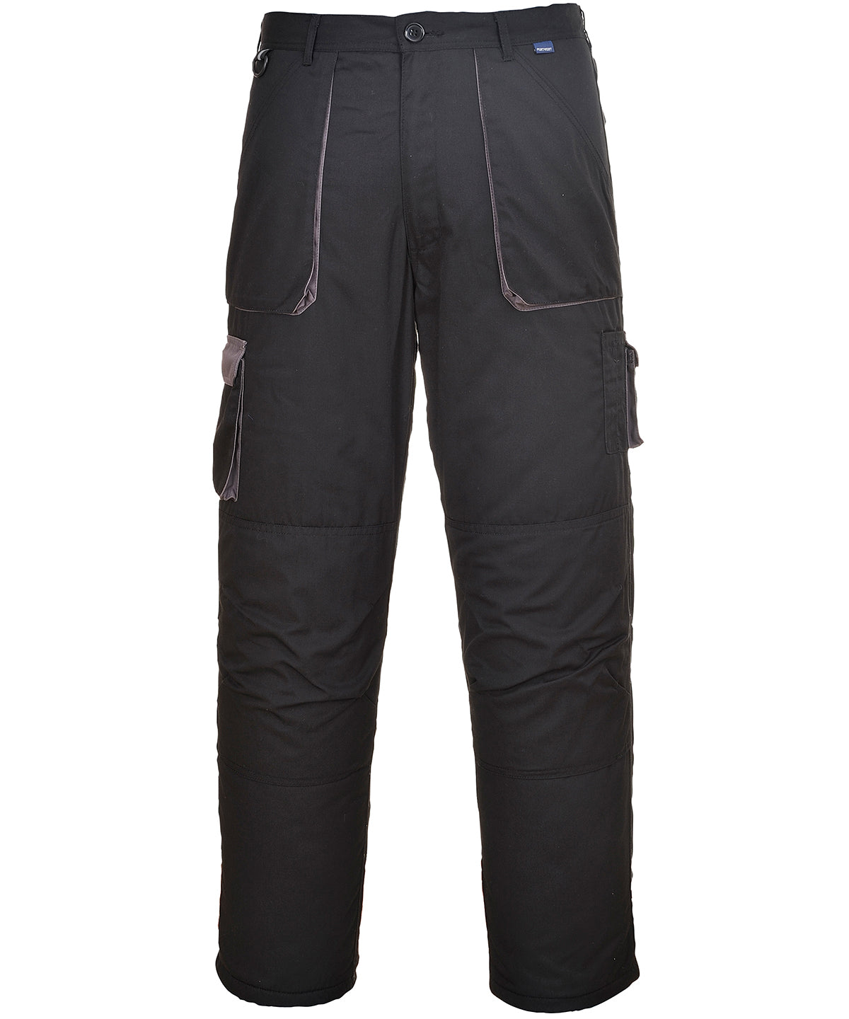 Portwest Texo Contrast Trousers (TX11) - Black/Grey