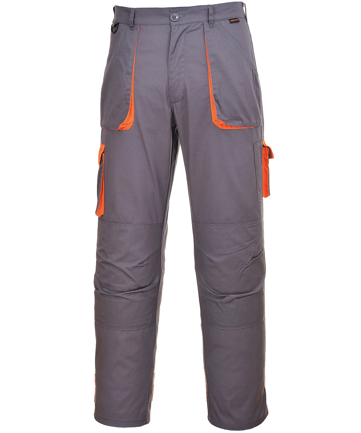 Portwest Texo Contrast Trousers (TX11) - Grey/Orange