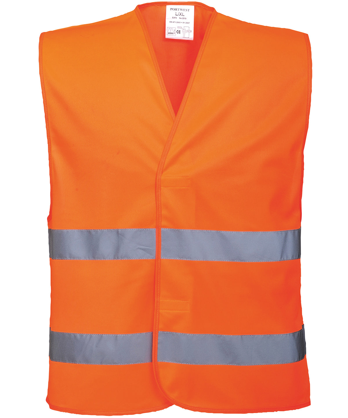 Portwest Hi-vis Two-band Vest (C474) - Orange