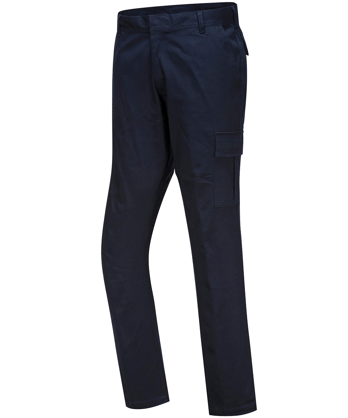 Portwest Stretch Slim Combat Trousers (S231) Slim Fit - Dark Navy