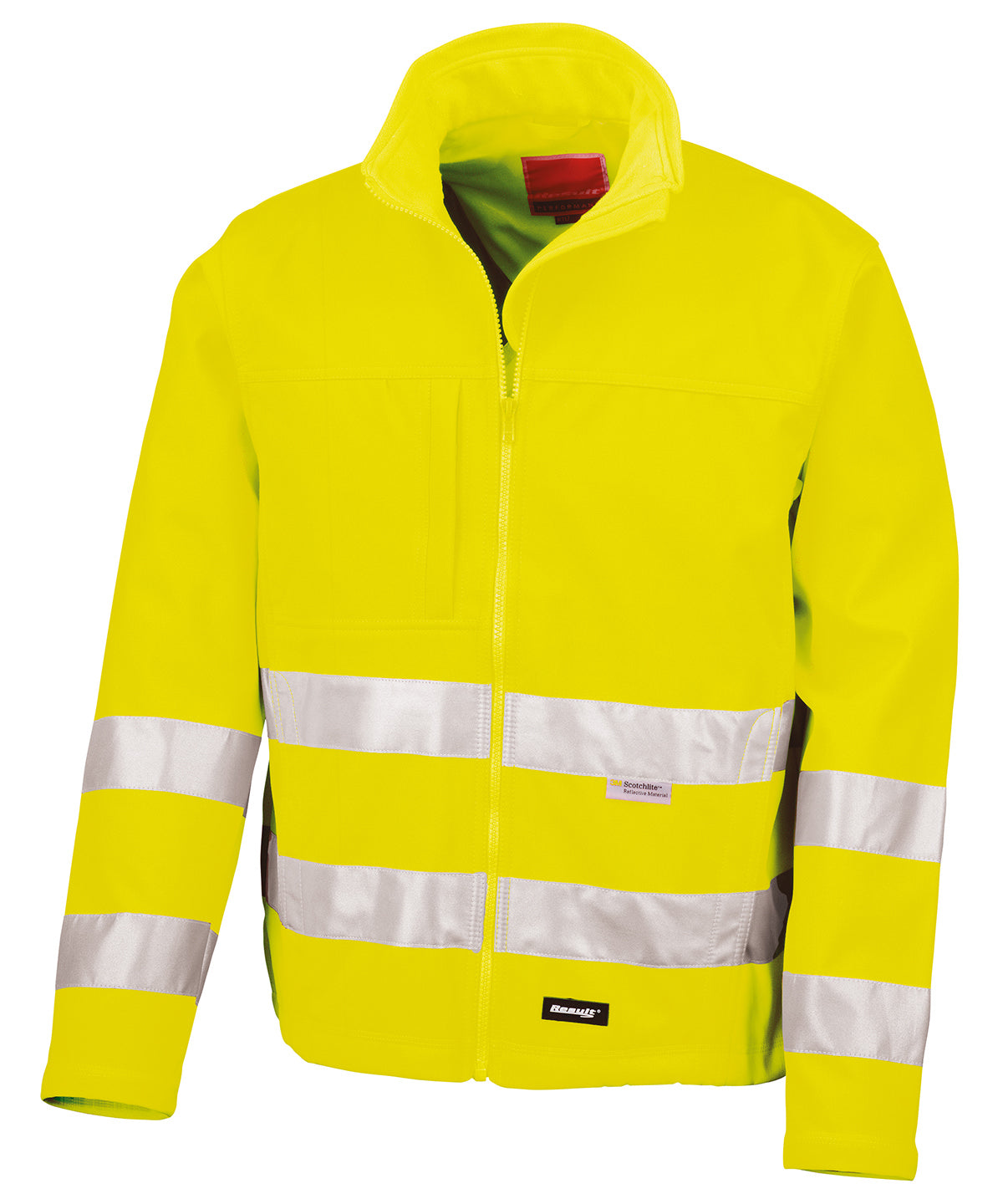Result Safeguard High-viz Softshell Jacket - Fluorescent Yellow