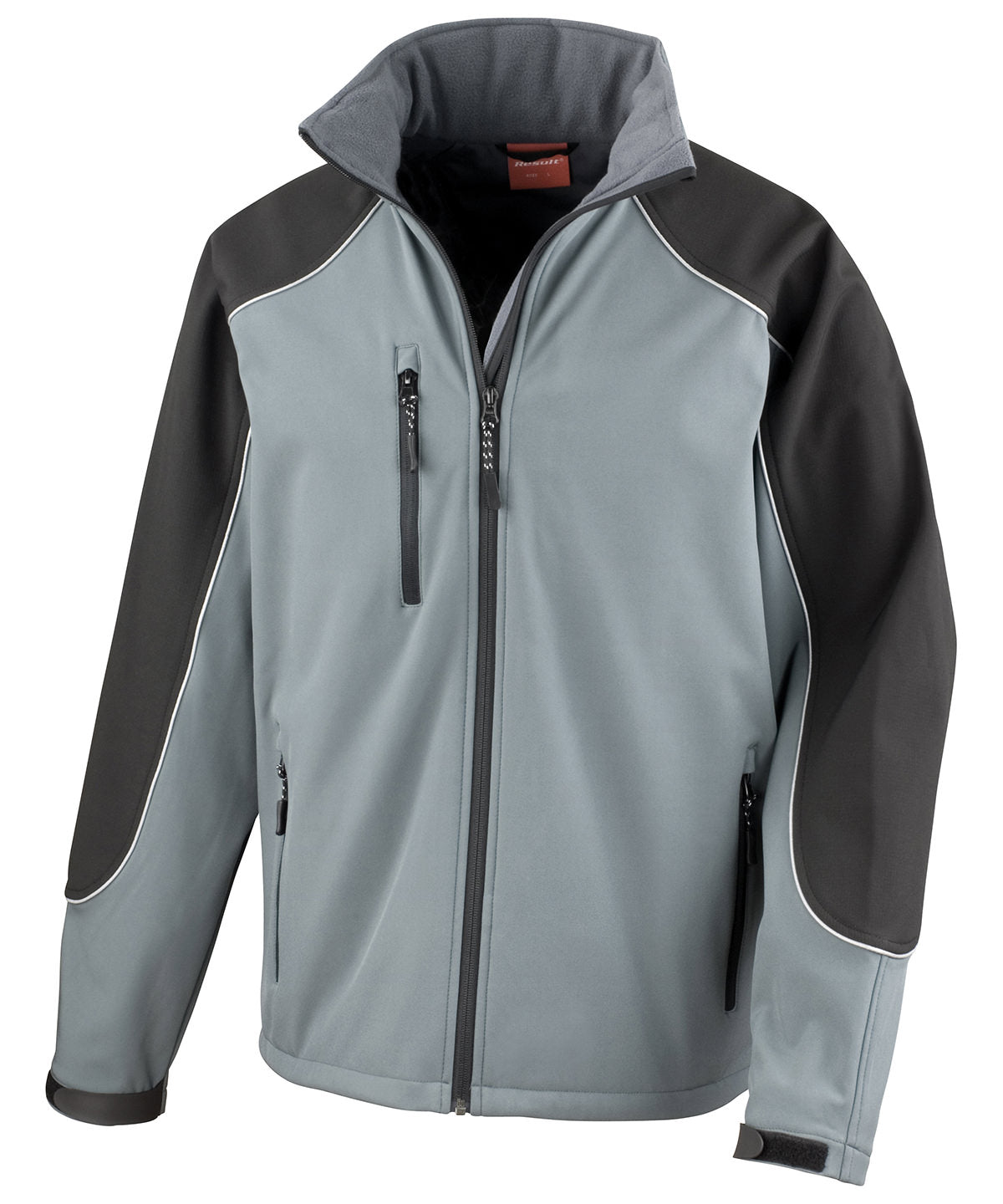Result Workguard Hooded Softshell Jacket - Grey/Black