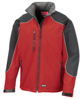 Result Workguard Hooded Softshell Jacket - Red/Black