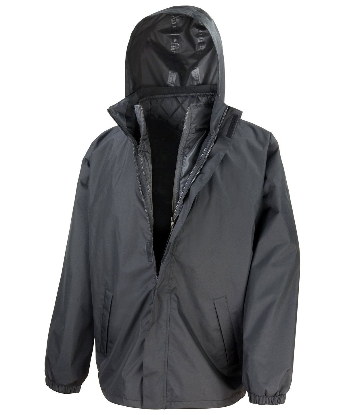 Result Core Core 3-in-1 Jacket With Quilted Bodywarmer - Black