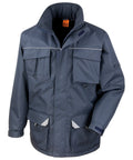 Result Workguard Work-Guard Sabre Long Coat - Navy