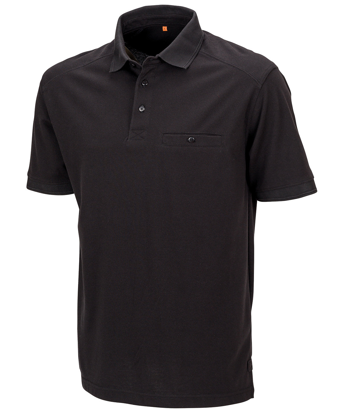Result Workguard Work-Guard Apex Pocket Polo Shirt - Black