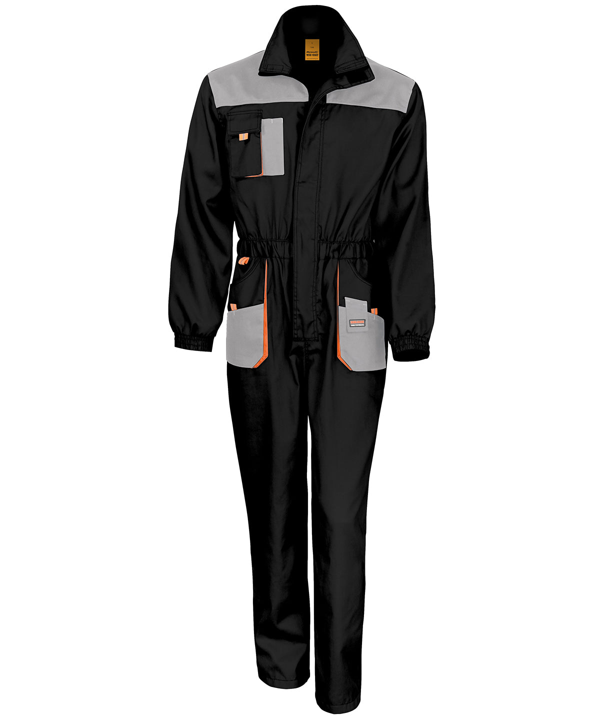 Result Workguard Work-Guard Lite Coverall - Black/Grey/Orange