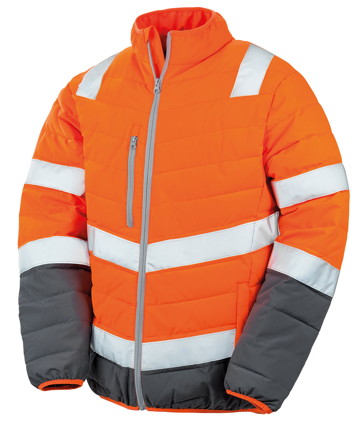 Result Safeguard Soft Padded Safety Jacket - Fluorescent Orange