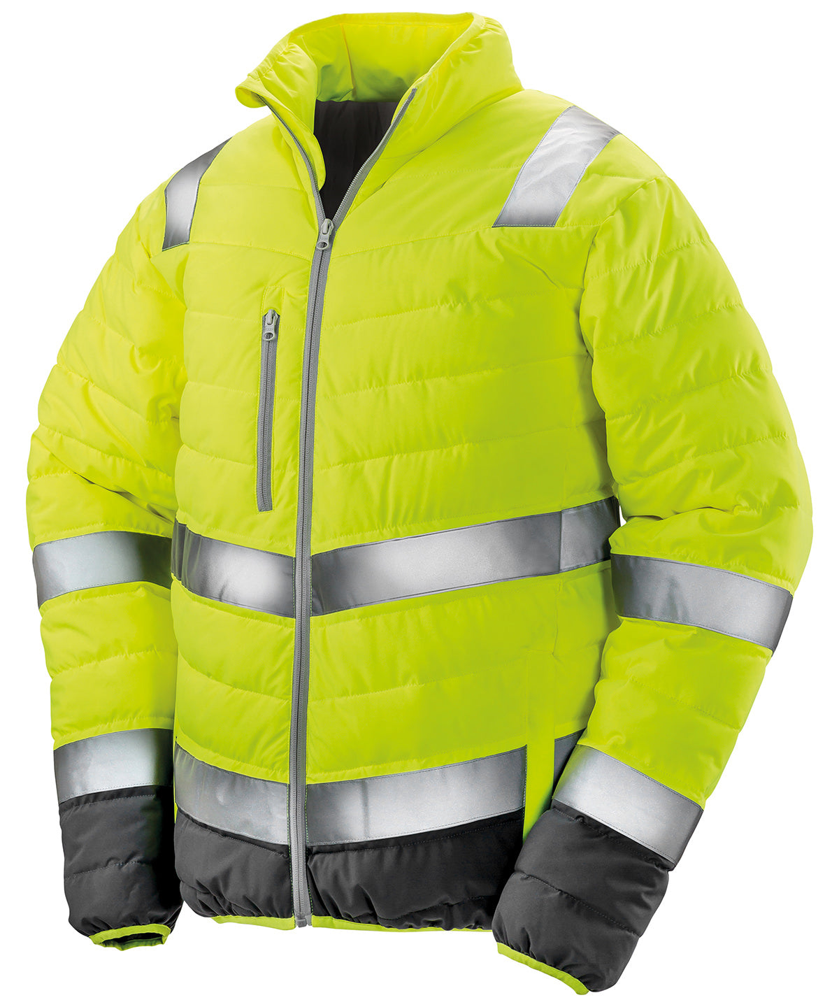 Result Safeguard Soft Padded Safety Jacket - Fluorescent Yellow