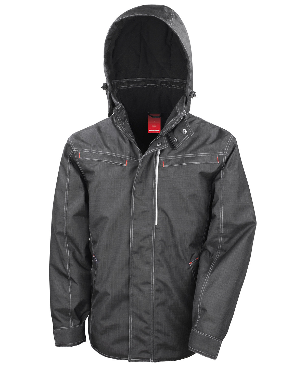 Result Denim Texture Rugged Jacket - Black