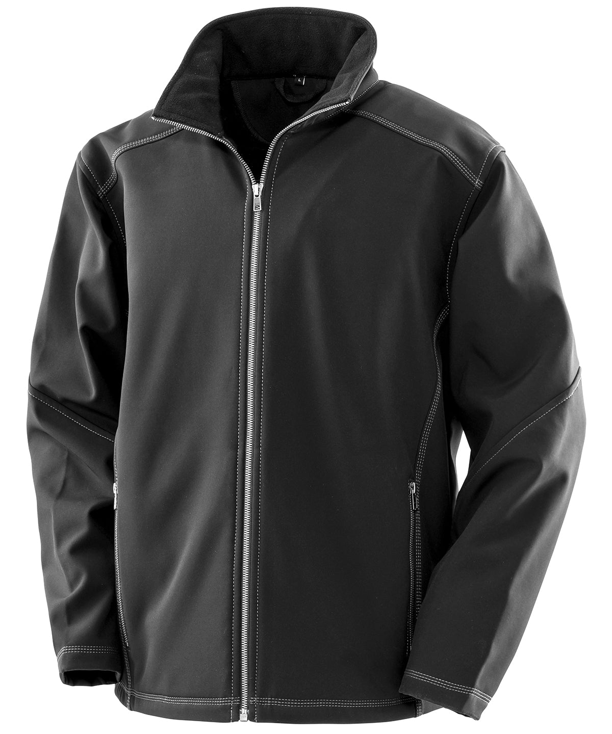 Result Workguard Treble Stitch Softshell - Black