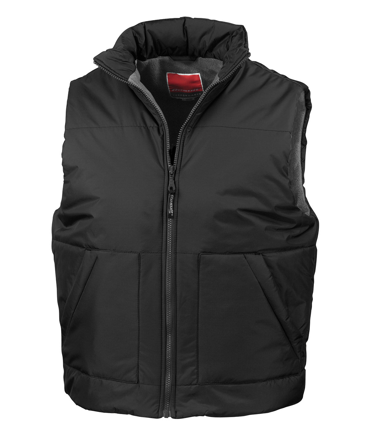 Result Fleece-lined Bodywarmer - Black