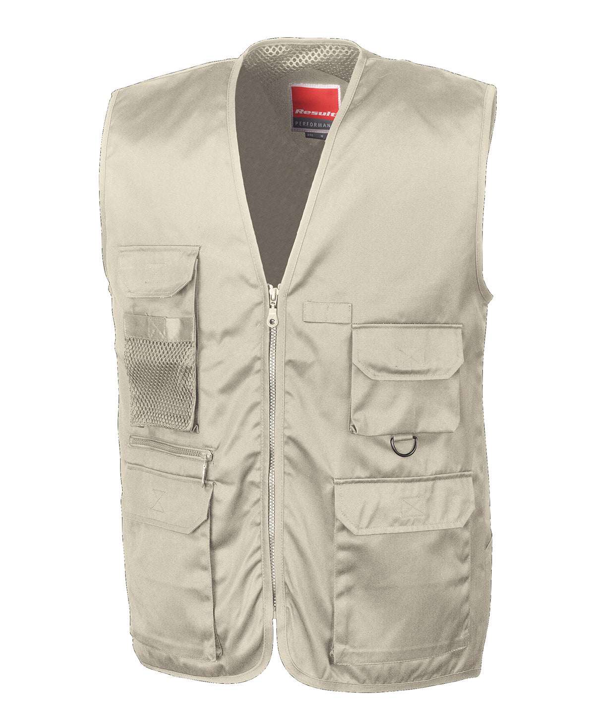Result Workguard Adventure Safari Waistcoat - Camel