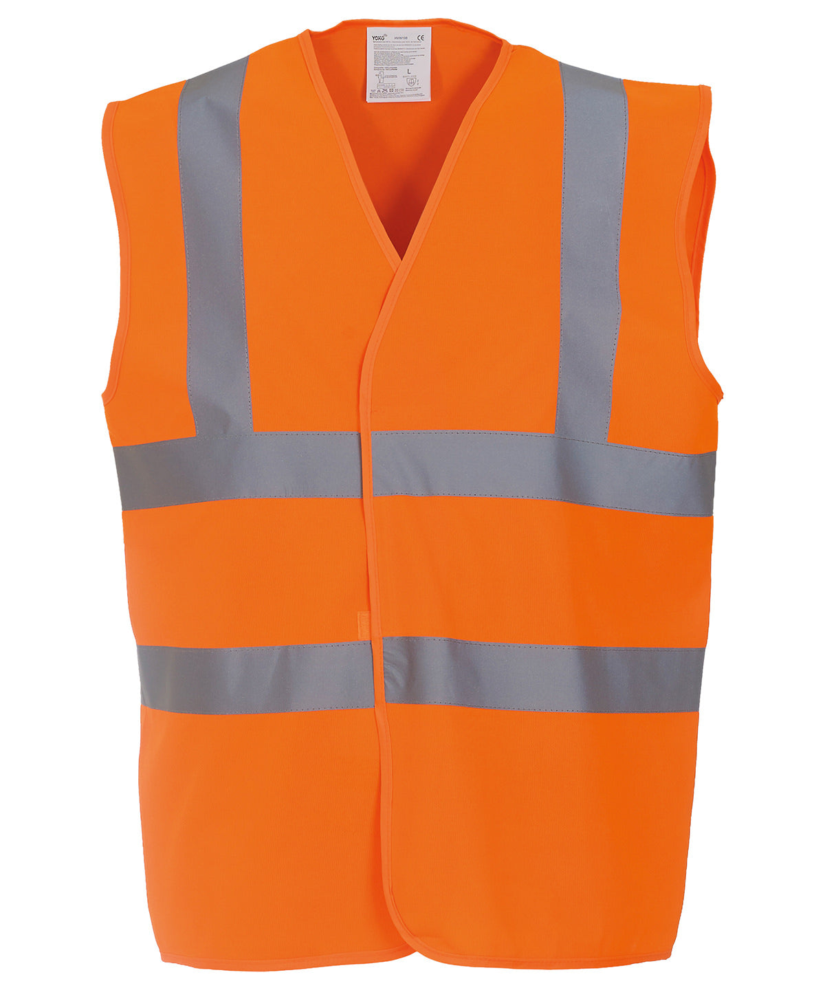 Yoko Hi-vis 2-band-and-braces Waistcoat (HVW100) - Orange