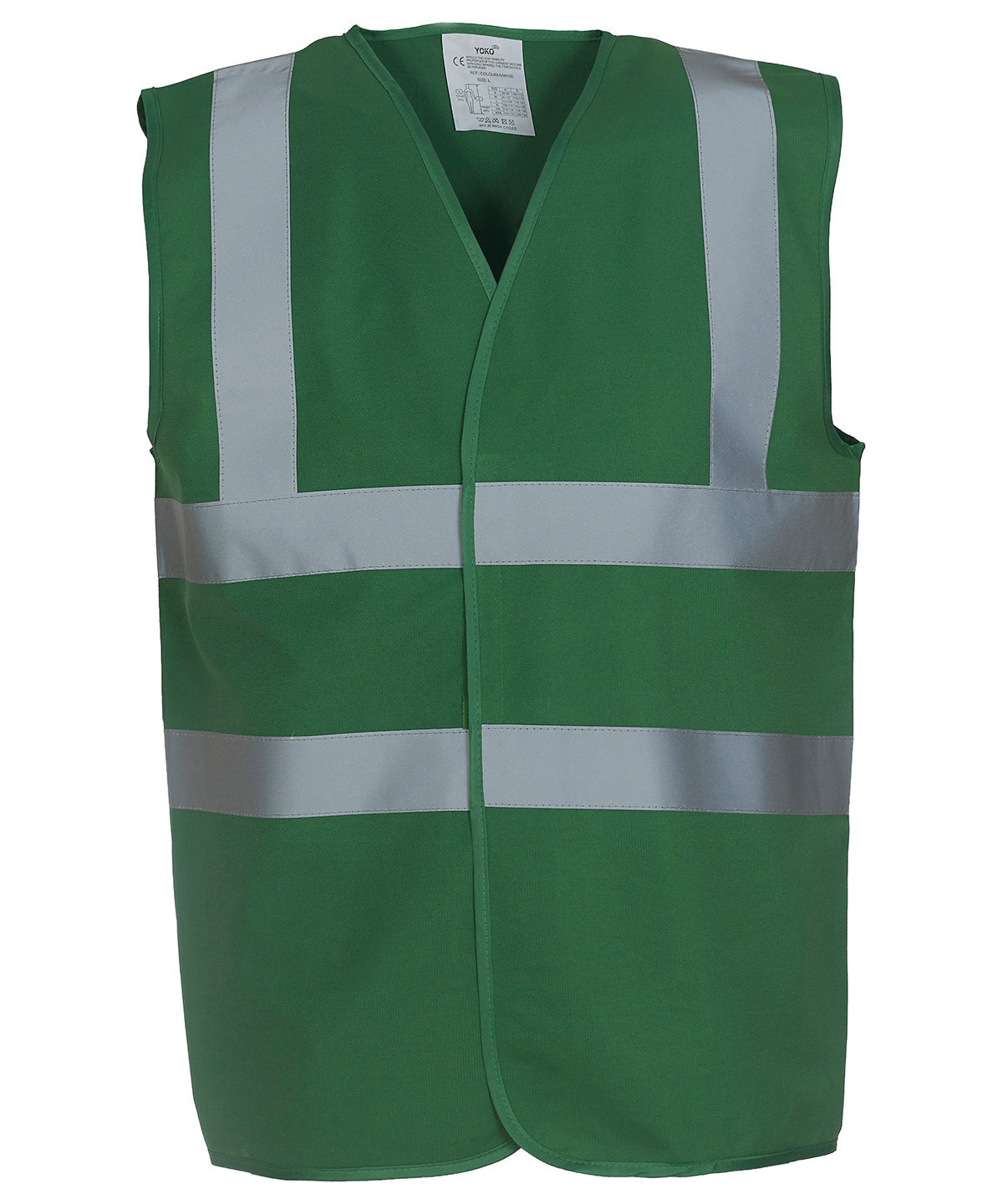 Yoko Hi-vis 2-band-and-braces Waistcoat (HVW100) - Paramedic Green