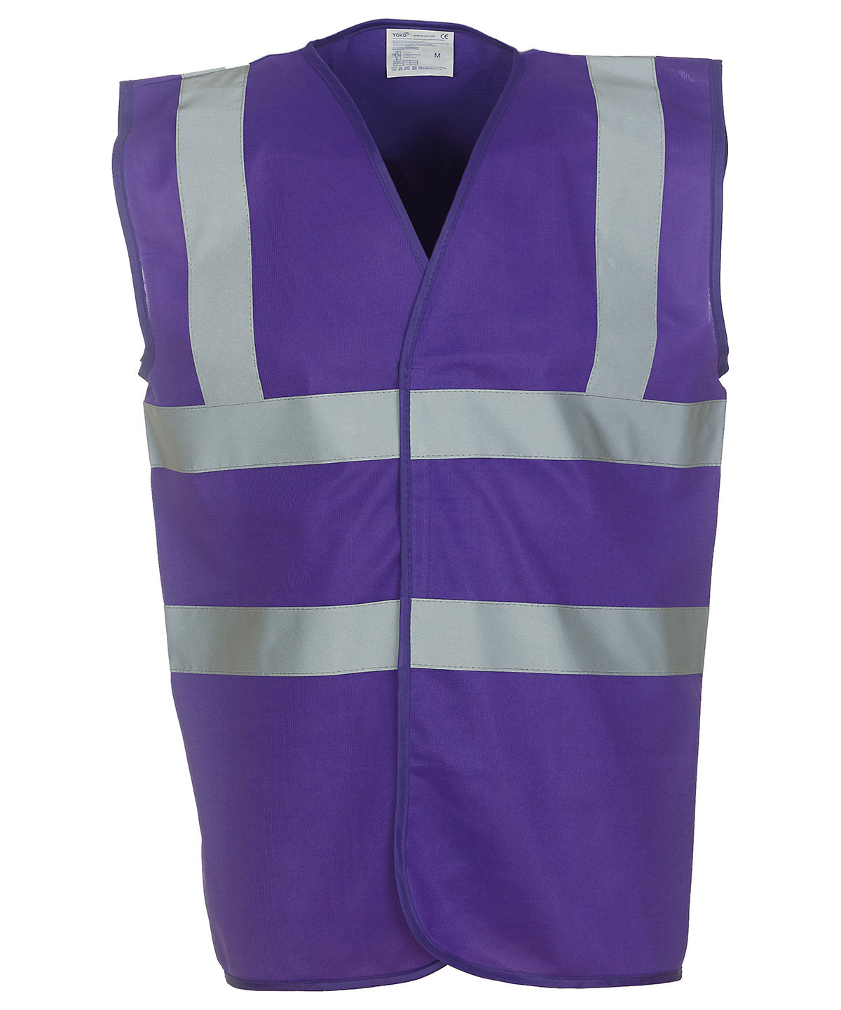Yoko Hi-vis 2-band-and-braces Waistcoat (HVW100) - Purple